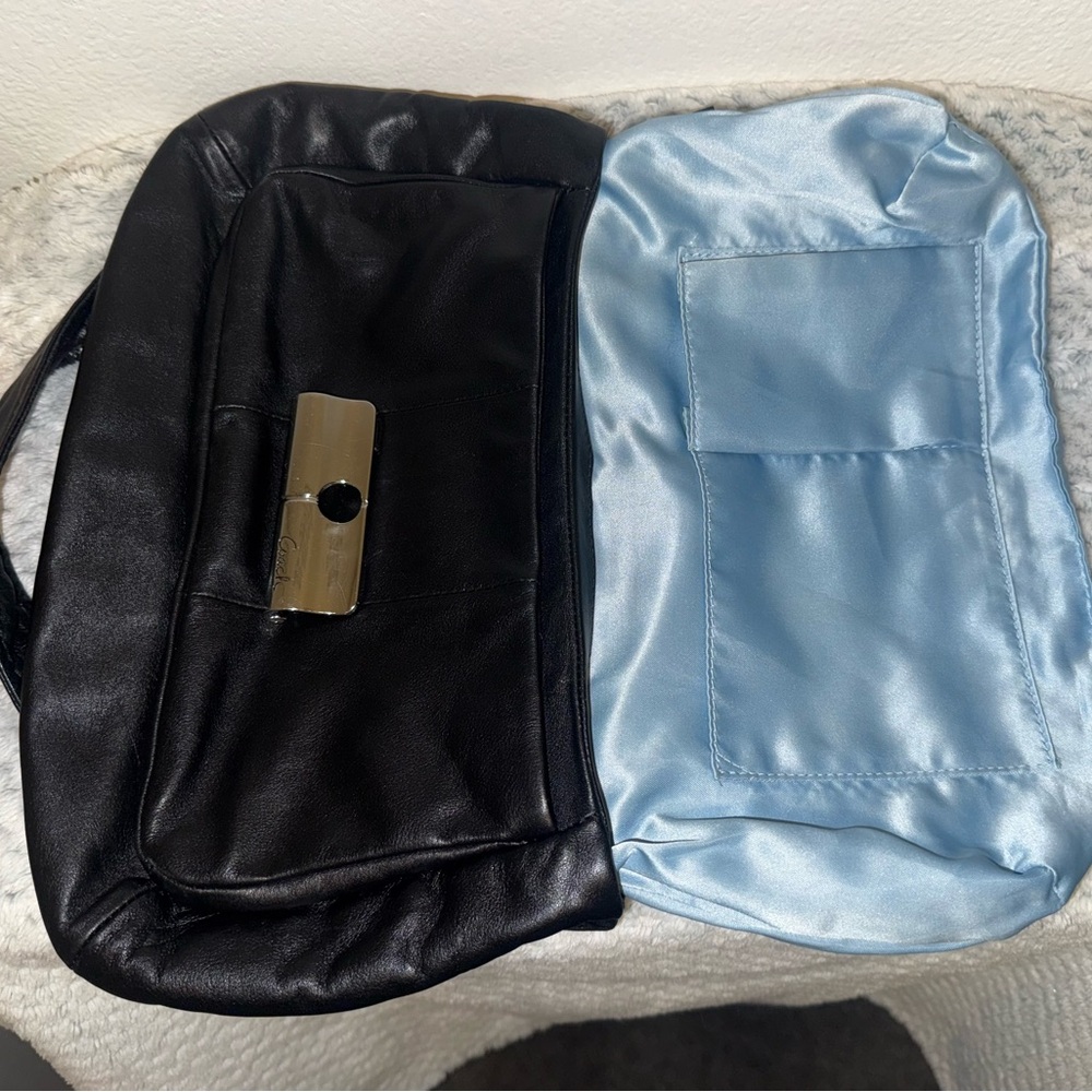 Coach Black Leather Shoulder Bag - Picture 7 of 12